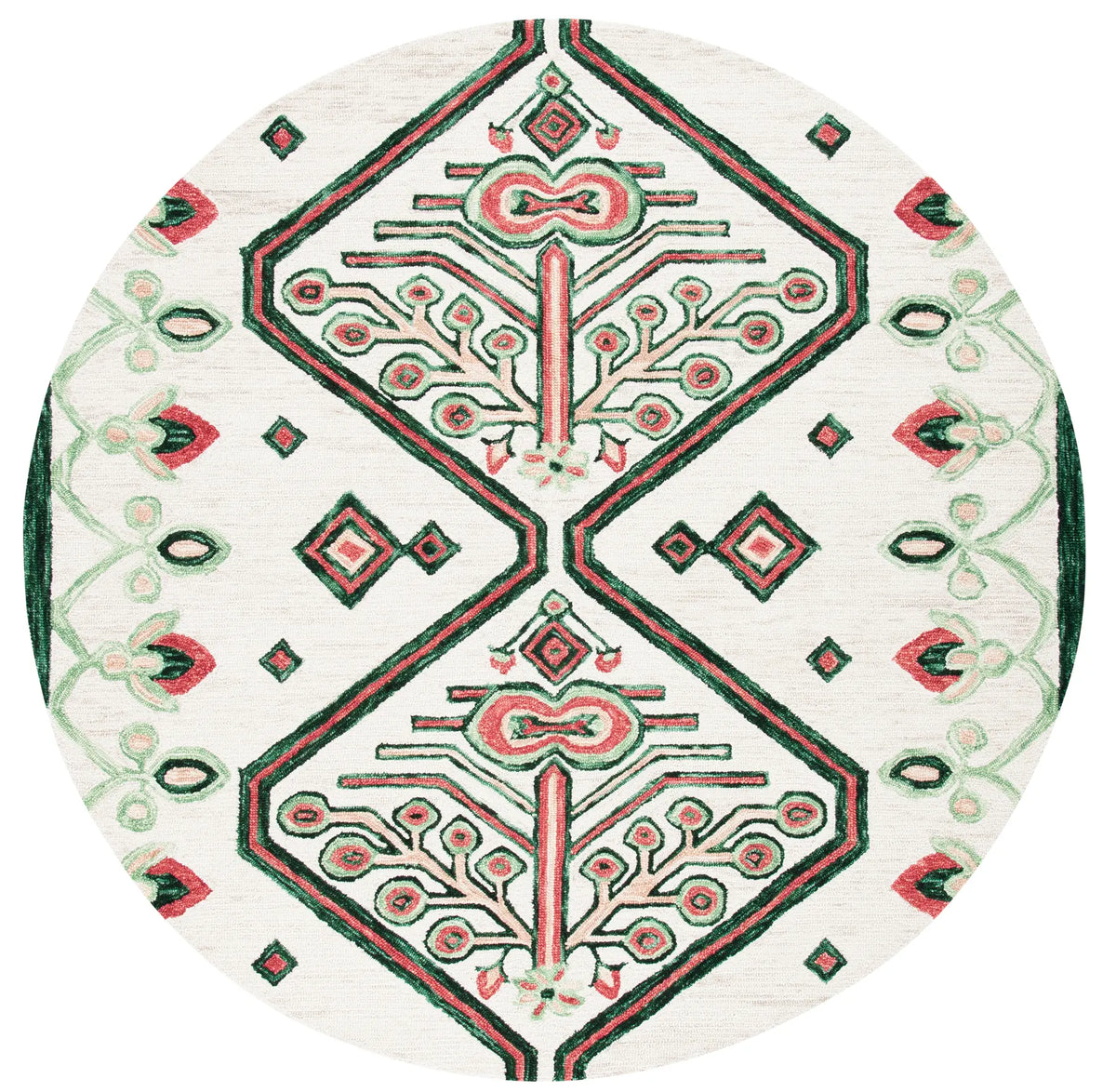 Safavieh Aspen 7'-0" x 7'-0" Rug in Ivory / Green