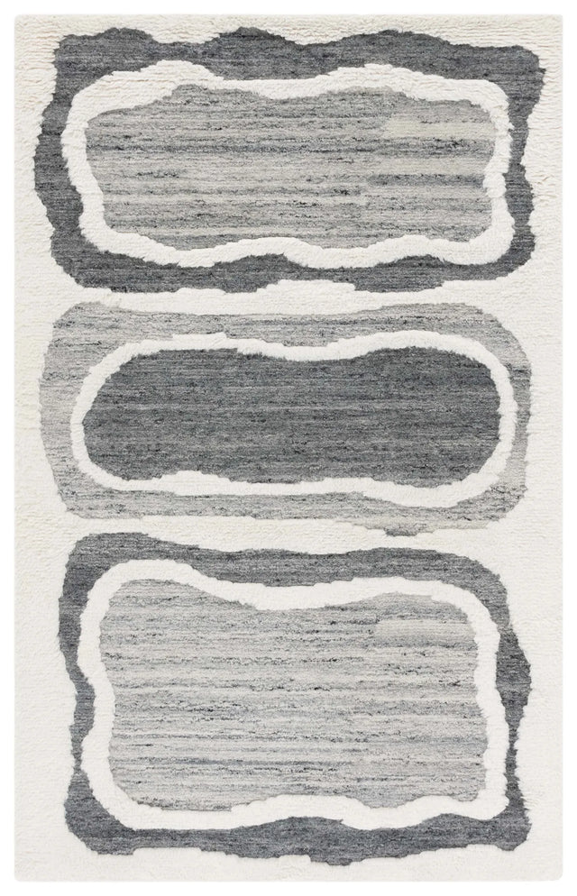 Safavieh Casablanca 4'-0" x 6'-0" Rug in Grey / Ivory