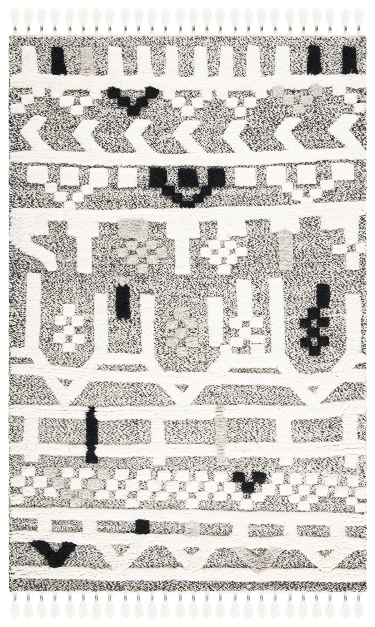 Safavieh Casablanca 3'-0" x 5'-0" Rug in Ivory / Black