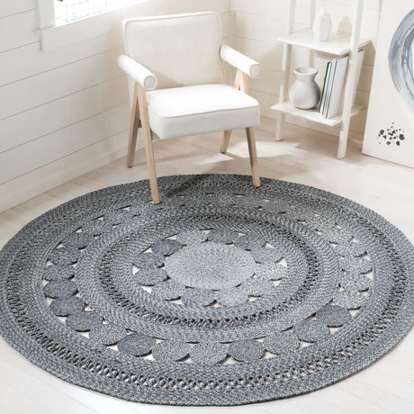 Safavieh Cape Cod 5'-0" x 5'-0" Rug in Charcoal