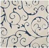 Safavieh Florida Shag 6'-7" x 6'-7" Rug in Cream / Blue
