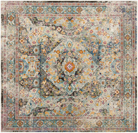 Safavieh Aria 6'-5" x 6'-5" Rug in Blue / Multi
