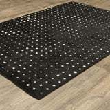 Oriental Weavers Sphinx GALILEO GAL04 Black Geometric Rugs - angle detail