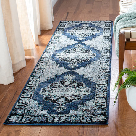 Safavieh Vintage Hamadan 2'-3" x 10'-0" Rug in Blue / Grey