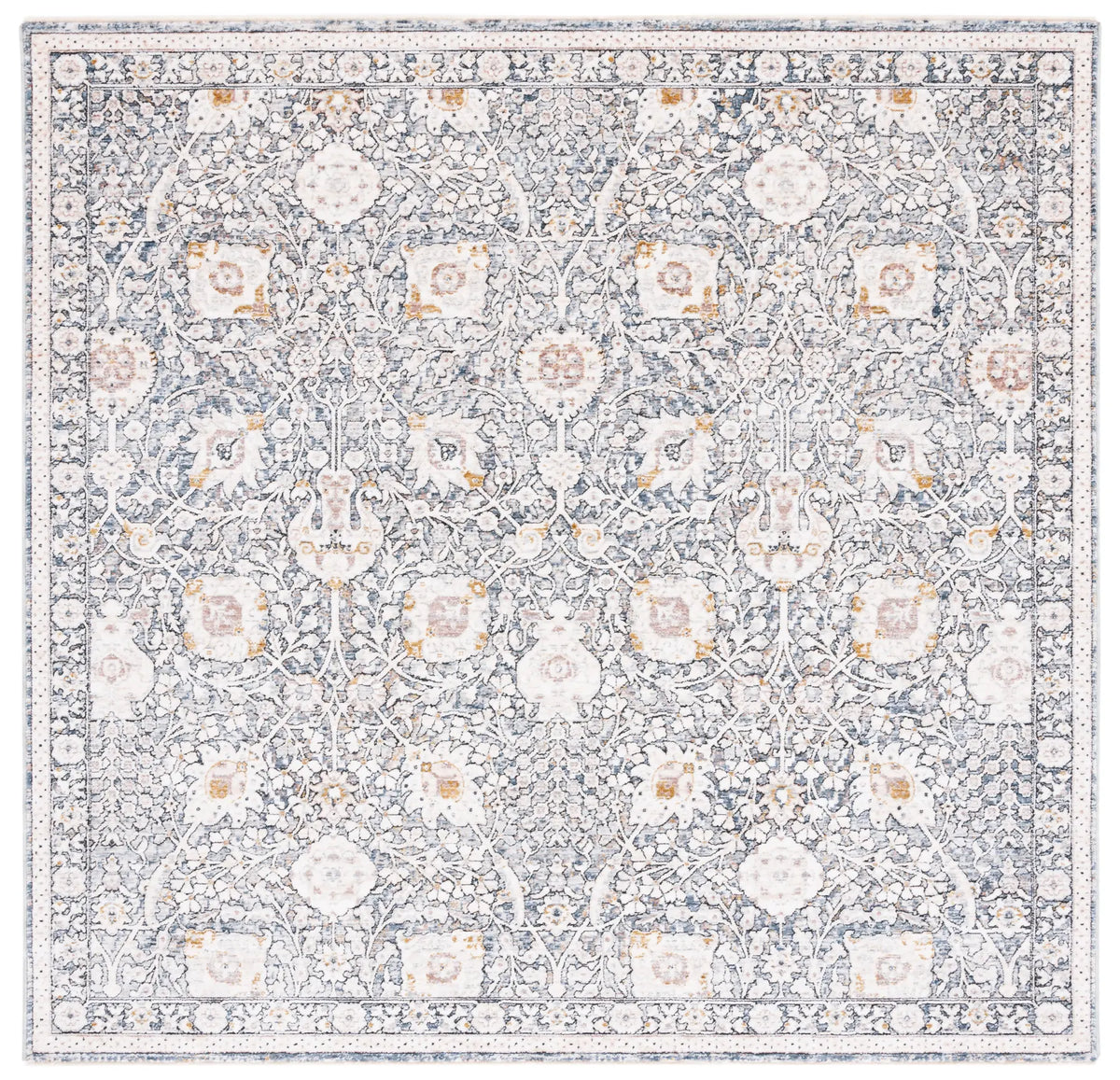Safavieh Moondust 600 6'-0" x 6'-0" Rug in Ivory / Grey