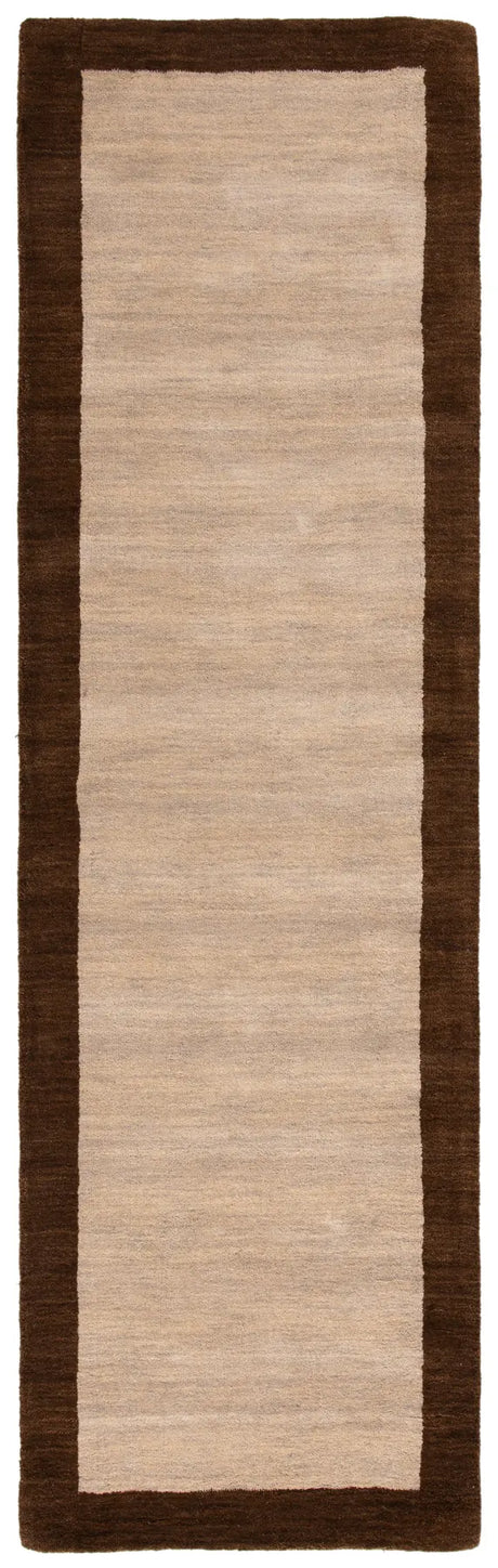 Safavieh Himalaya 2'-3" x 10'-0" Rug in Beige / Dark Brown