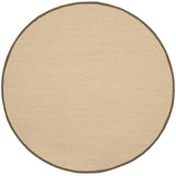 Safavieh Natural Fiber 6'-0" x 6'-0" Rug in Maize / Brown