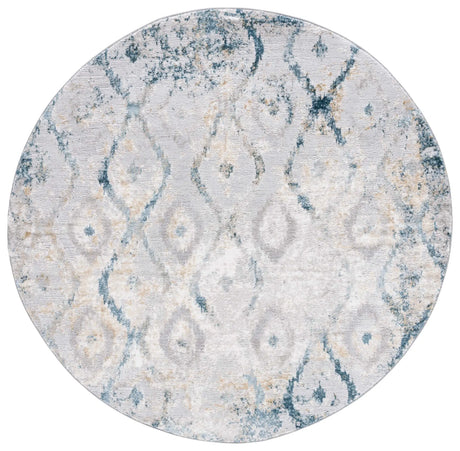 Safavieh Meadow 500 6'-7" x 6'-7" Rug in Grey / Blue Gold