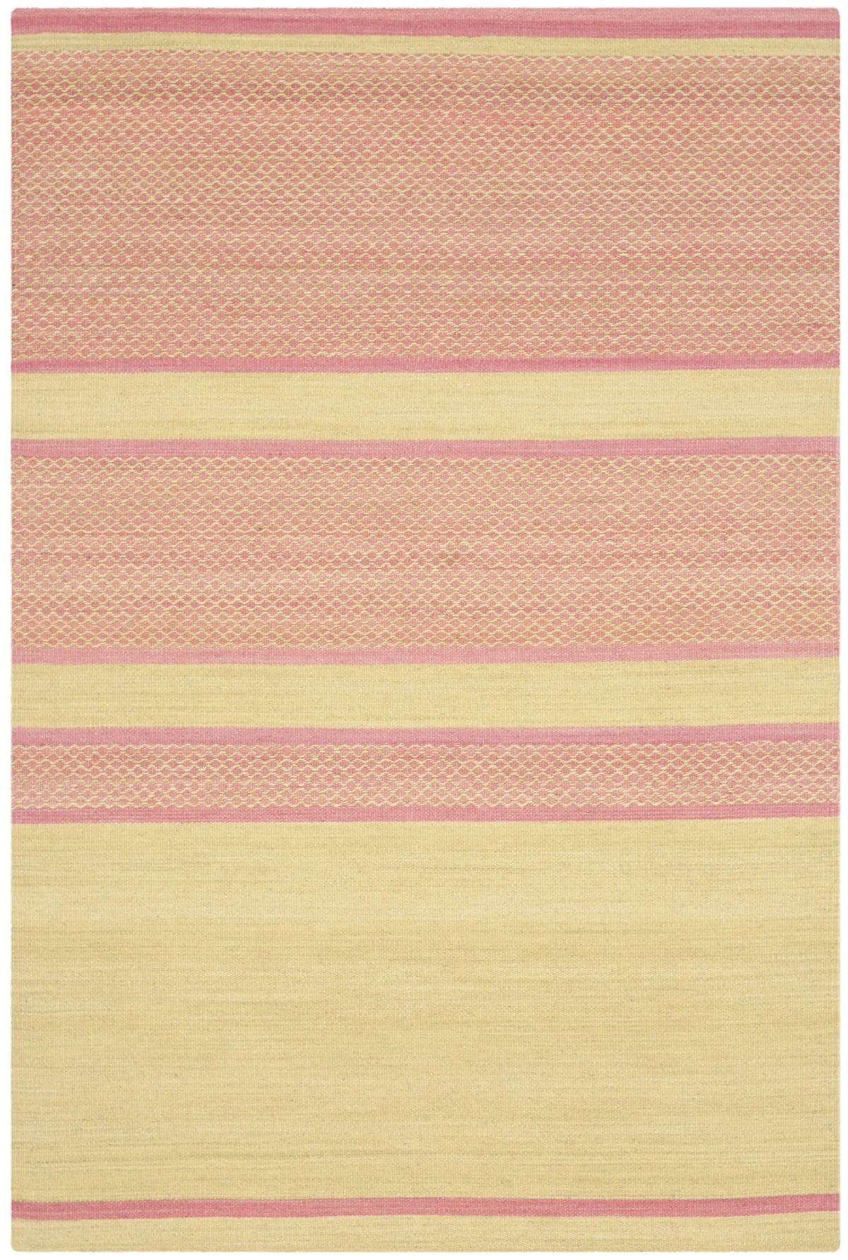 Safavieh Kilim 4'-0" x 6'-0" Rug in Lime / Pink