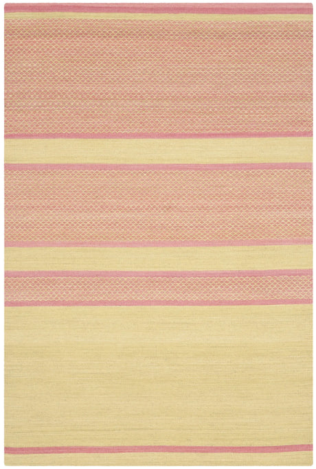 Safavieh Kilim 4'-0" x 6'-0" Rug in Lime / Pink