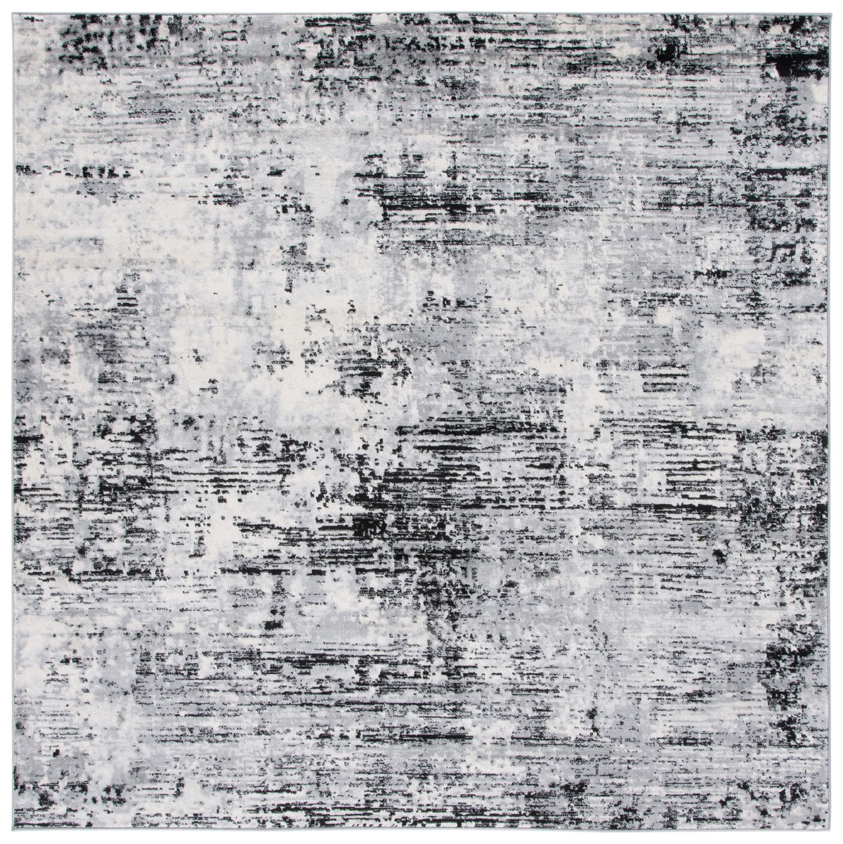 Safavieh Jasper 100 6'-7" x 6'-7" Rug in Black / Ivory