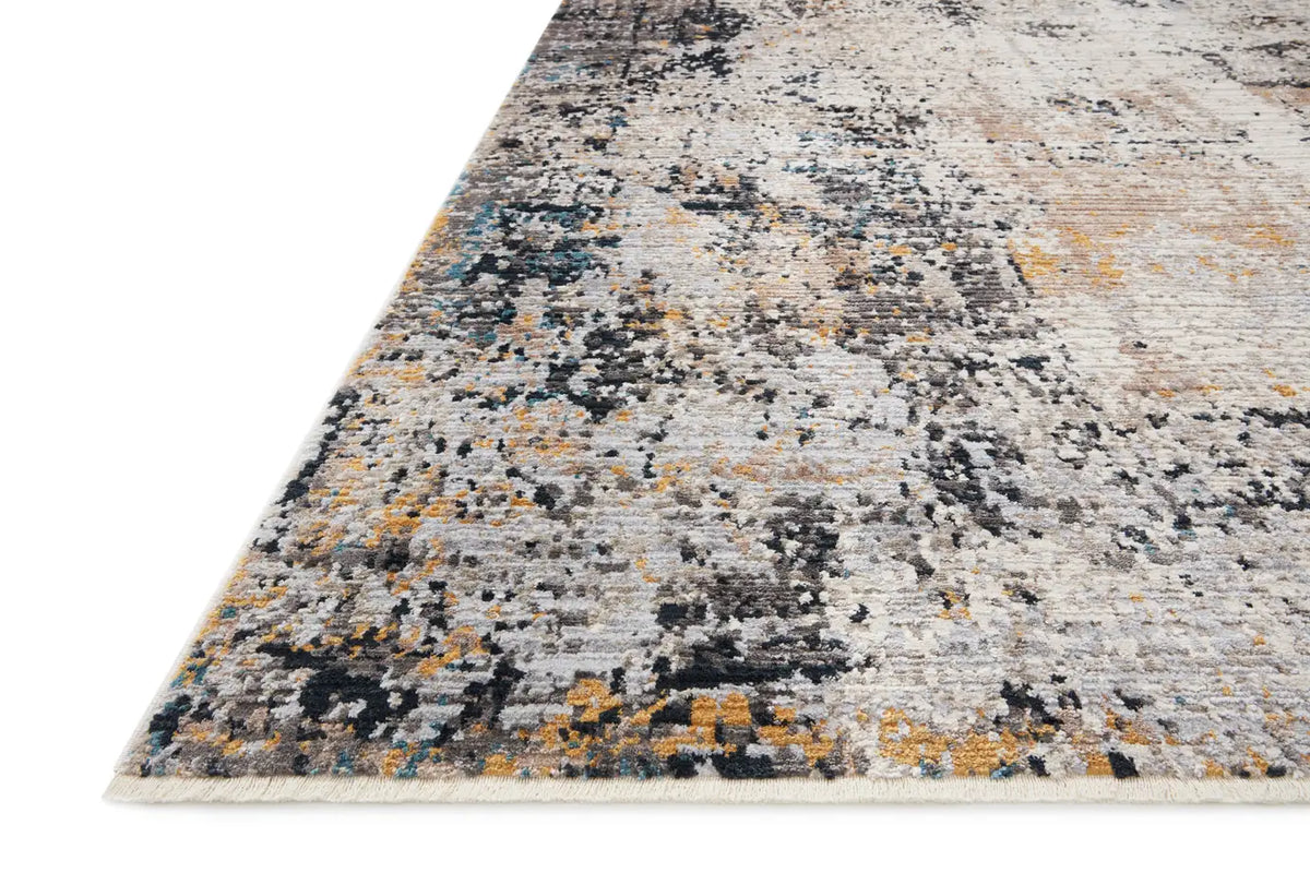 Loloi Leigh Lei-04 Silver/Multi Rugs - rug corner
