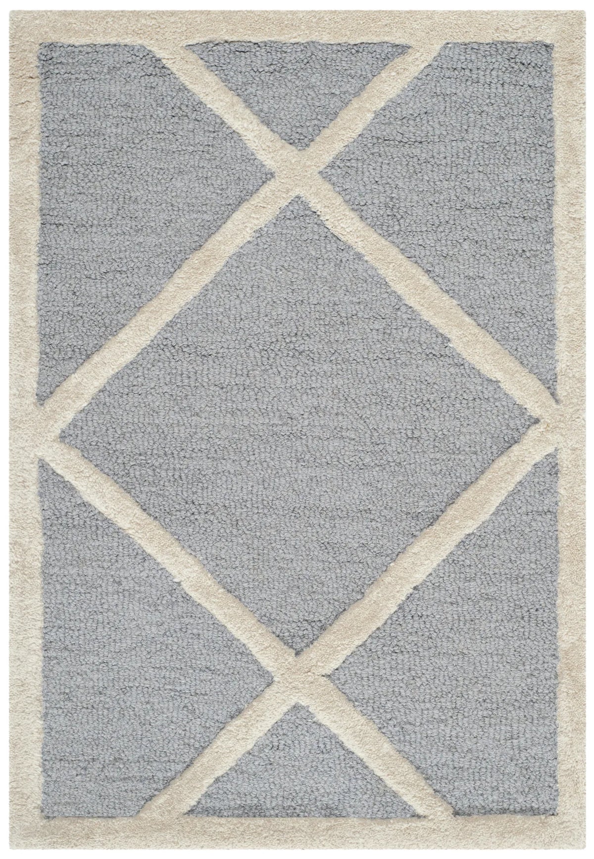 Safavieh Cambridge 2'-0" x 3'-0" Rug in Silver / Ivory