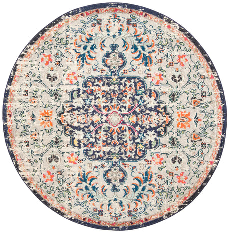 Safavieh Madison 5'-0" x 5'-0" Rug in Beige / Black