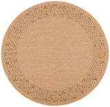Safavieh Courtyard 6'-7" x 6'-7" Rug in Natural / Gold