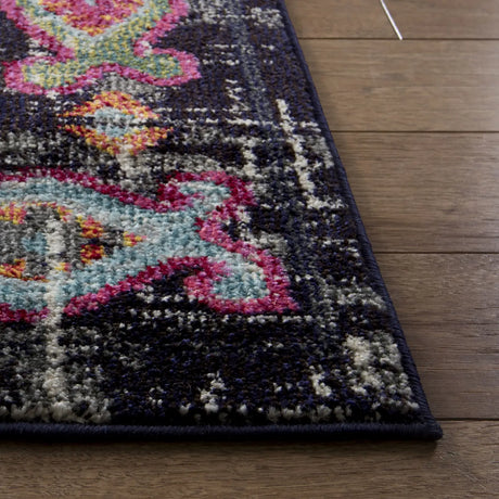 Safavieh Monaco 6'-7" x 9'-2" Rug in Grey / Fuchsia