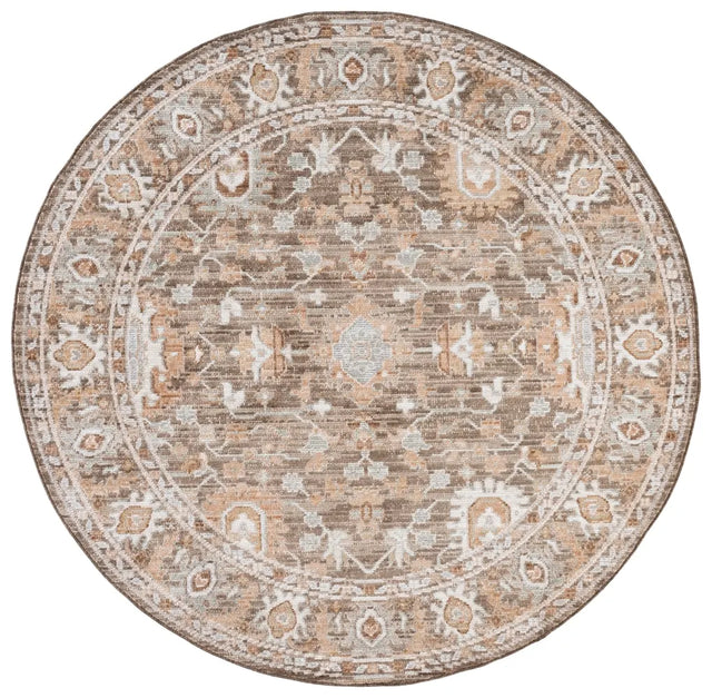 Safavieh Vintage Westwood 6'-3" x 6'-3" Rug in Brown / Beige Ivory