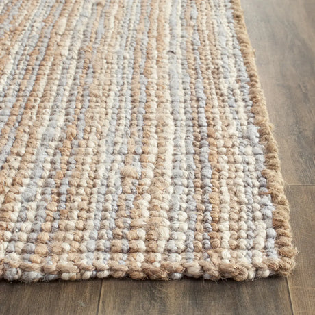 Safavieh Natural Fiber 2'-6" x 10'-0" Rug in Grey / Natural