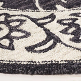 Safavieh Jardin 6'-0" x 6'-0" Rug in Black / Ivory