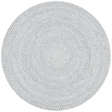 Safavieh Braided 5'-0" x 5'-0" Rug in Grey / Ivory