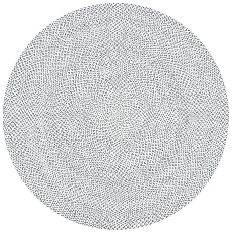 Safavieh Braided 5'-0" x 5'-0" Rug in Grey / Ivory