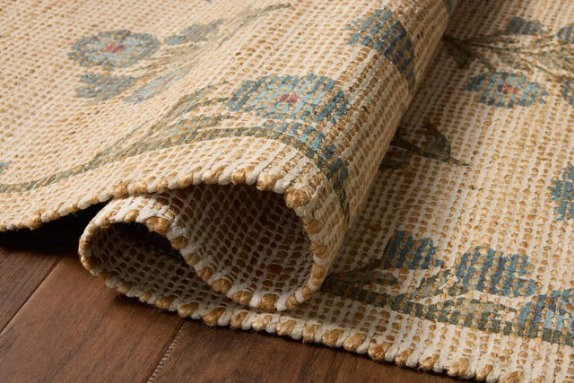 Chris Loves Julia x Loloi Rue RUE-04 Moss / Blue Rug - pile height