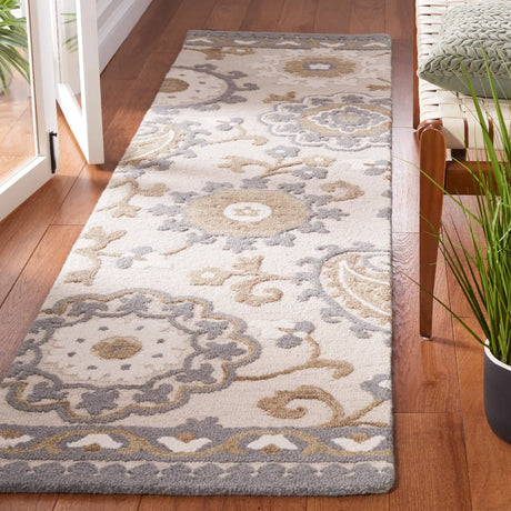 Safavieh Blossom 2'-3" x 9'-0" Rug in Grey / Beige