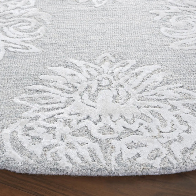 Safavieh Glamour 6'-0" x 6'-0" Rug in Light Blue / Ivory