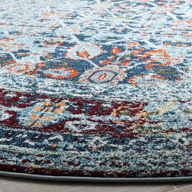 Safavieh Monaco 5'-0" x 5'-0" Rug in Blue / Multi