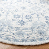 Safavieh Micro-Loop 5'-0" x 5'-0" Rug in Blue / Ivory