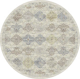Dynamic Rugs Ancient Garden 57279 Cream/Multi Rug - Round
