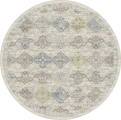 Dynamic Rugs Ancient Garden 57279 Cream/Multi Rug - Round