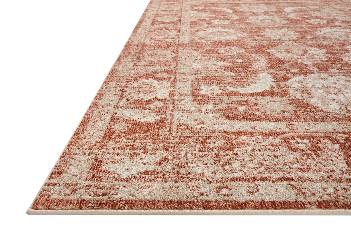 Loloi Odette Odt-03 Rust/Ivory Rug - rug corner