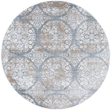 Safavieh Martha Stewart Isabella 6'-7" x 6'-7" Rug in Silver / Ivory
