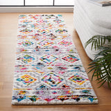Safavieh Fiesta Shag 2'-3" x 10'-0" Rug in Cream / Multi