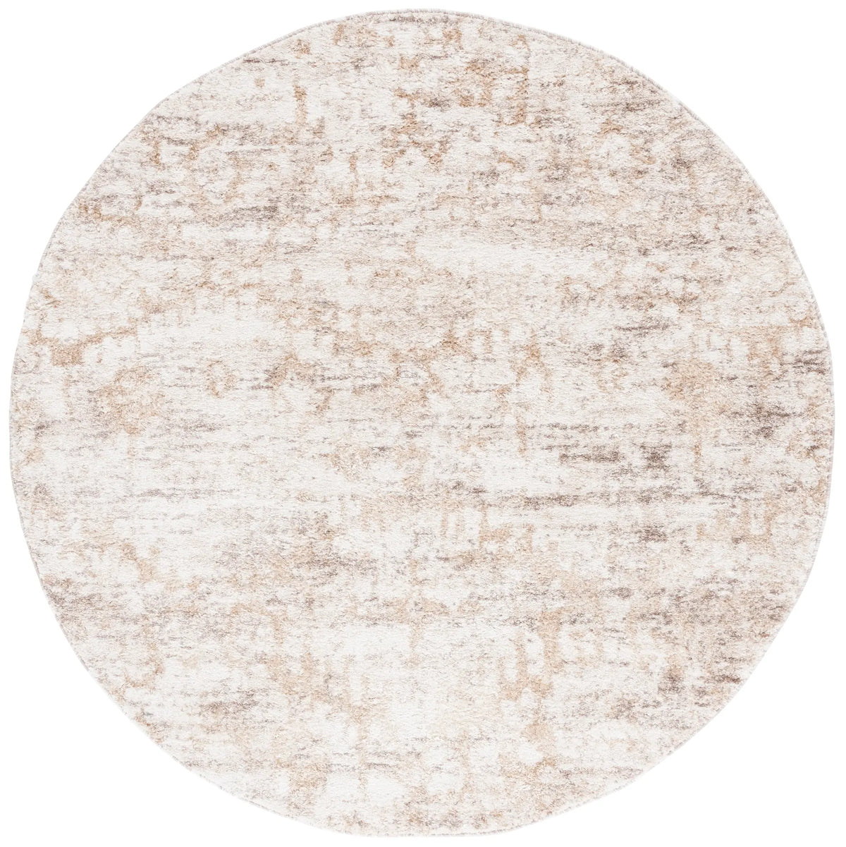 Safavieh Ravine Shag 6'-7" x 6'-7" Rug in Beige / Ivory