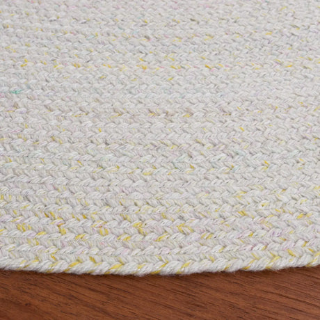 Safavieh Braided 5'-0" x 5'-0" Rug in Ivory / Yellow