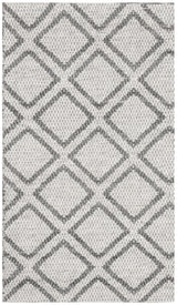 Safavieh Micro-Loop 2'-6" x 4'-0" Rug in Silver / Dark Grey