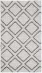 Safavieh Micro-Loop 2'-6" x 4'-0" Rug in Silver / Dark Grey