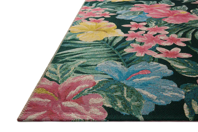 Loloi Botanical BOT-03 Midnight / Multi Rug - rug corner