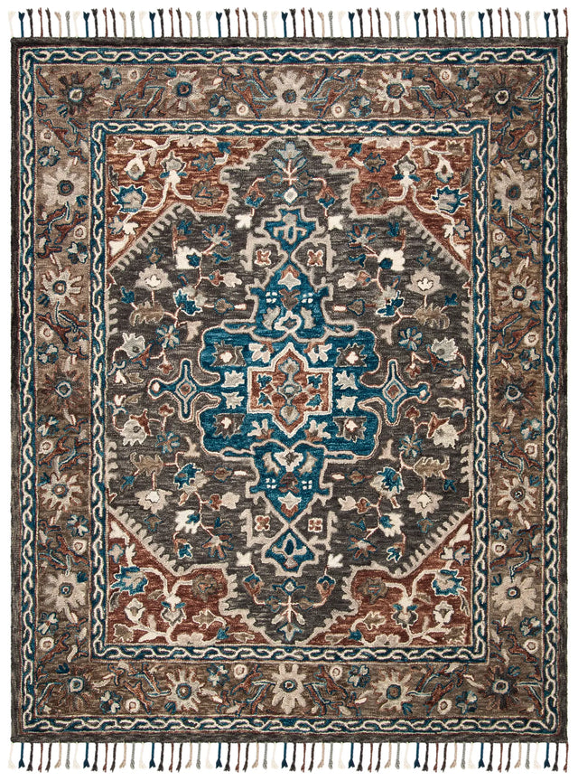 Safavieh Aspen 10'-0" x 14'-0" Rug in Charcoal / Light Brown
