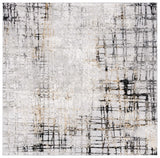 Safavieh Meadow 500 6'-7" x 6'-7" Rug in Light Grey / Black