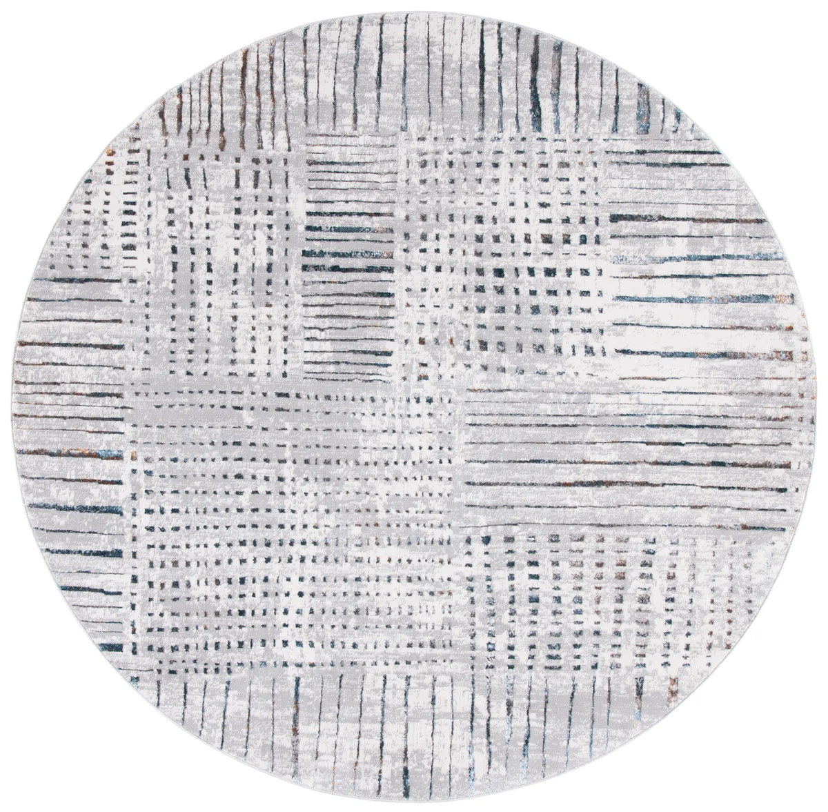 Safavieh Sonoma 6'-7" x 6'-7" Rug in Grey / Ivory