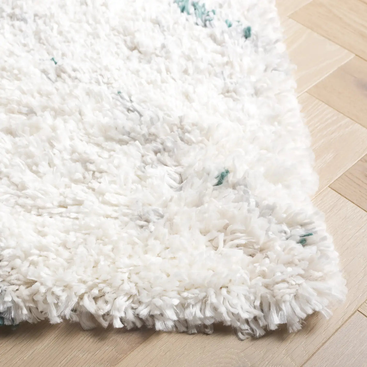 Safavieh Fontana Shag  800 4'-0" x 6'-0" Rug in Ivory / Green