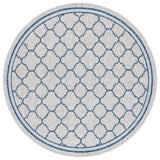 Safavieh Courtyard 6'-7" x 6'-7" Rug in Grey / Navy