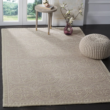 Safavieh Cambridge 5'-0" x 8'-0" Rug in Light Pink / Ivory