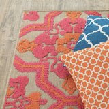 Oriental Weavers Sphinx Cayman 2541V Sand / Pink Rugs - corner detail