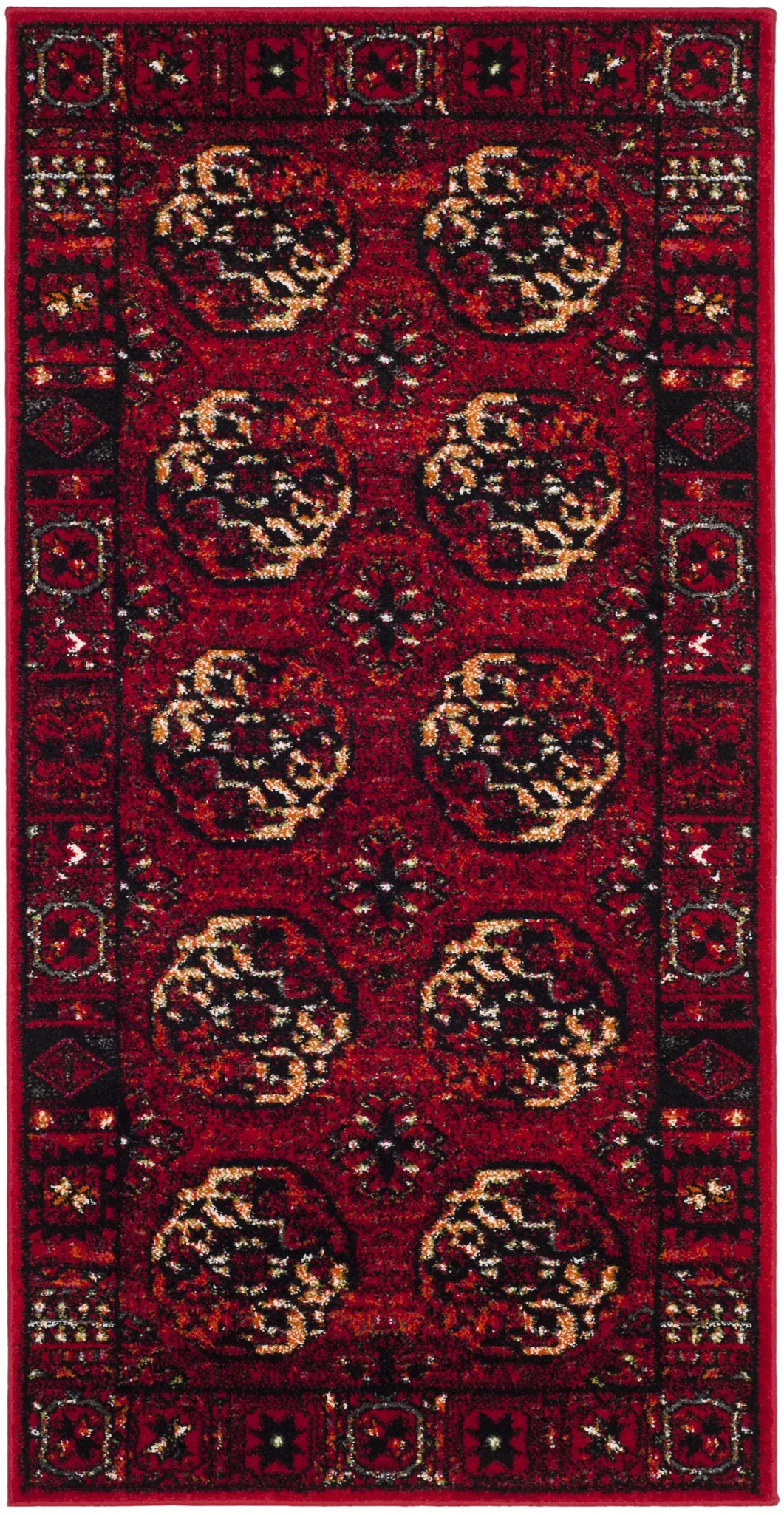 Safavieh Vintage Hamadan 2'-7" x 5'-0" Rug in Red / Multi