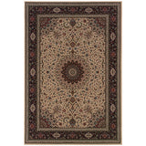Oriental Weavers Sphinx Ariana 095i8 Ivory / Black Rugs - main flat