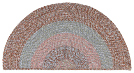 Safavieh Braided 2'-0" x 4'-0" Rug in Brown / Grey Pink